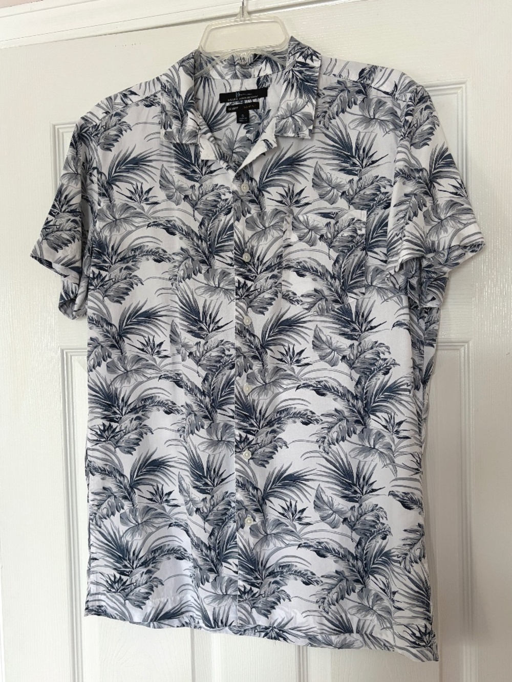 Marc Anthony Luxury Men's Tropical Short Sleeve Button Up Size Small Slim Fit
